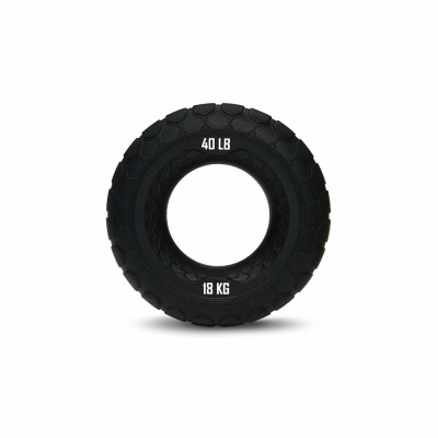 Набор из двух массажных мячей с кистевым эспандером черный