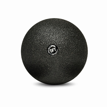 Шар массажный одинарный 10 см черный (без цветной коробки)