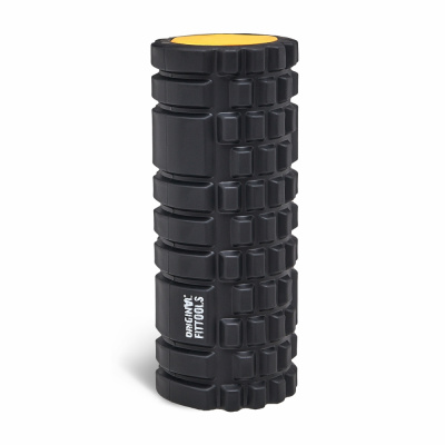 Цилиндр массажный 33 x 14 см черный двойной