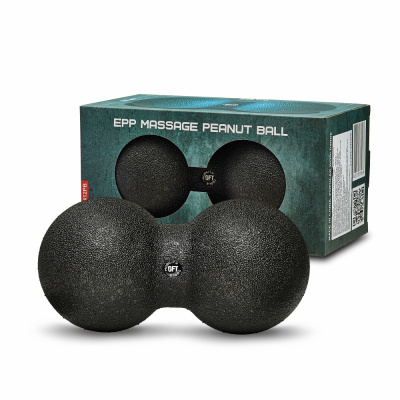 Шар массажный сдвоенный 24 х 12 см черный
