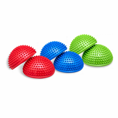 Полусфера массажно-балансировочная (набор 2 шт) зеленый
