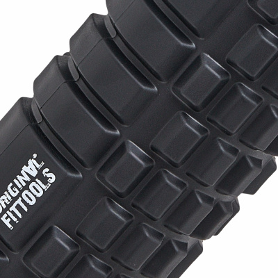 Цилиндр массажный 33 x 14 см черный двойной