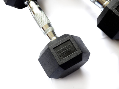 Гантель 8 кг гексагональная