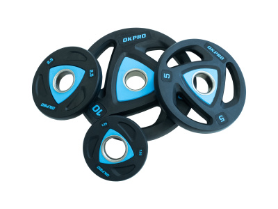 Диск олимпийский полиуретановый 10 кг OKPRO