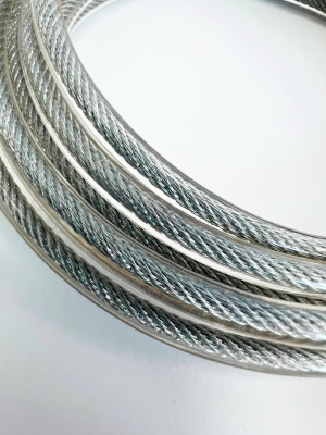 Трос скоростной скакалки прозрачный 4,8 мм