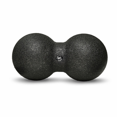 Шар массажный сдвоенный 24 х 12 см черный