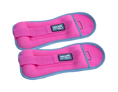 Комплект утяжелителей весом 2 кг (пара) розовые