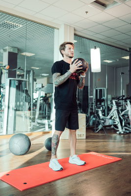 Мяч тренировочный черный 6 кг