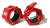 Замки олимпийские пластиковые красные (пара) Замки олимпийские пластиковые красные (пара)