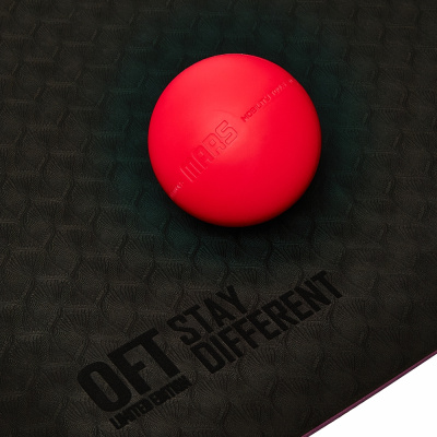 Мяч для МФР 9 см одинарный красный (без коробки)